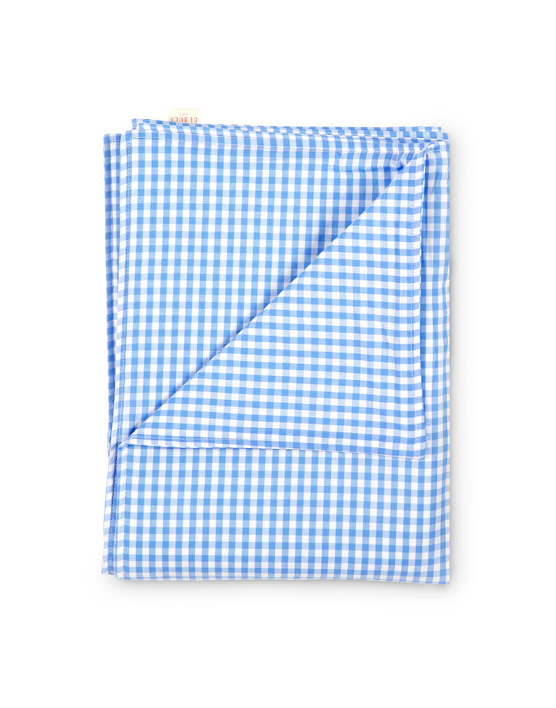 Large Blanket in Bright Blue Gingham