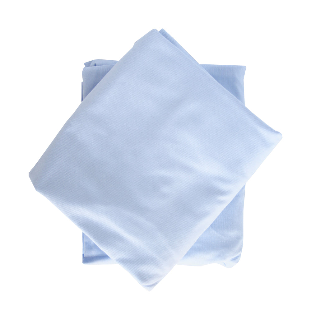 Crib Sheet in Blue Pique