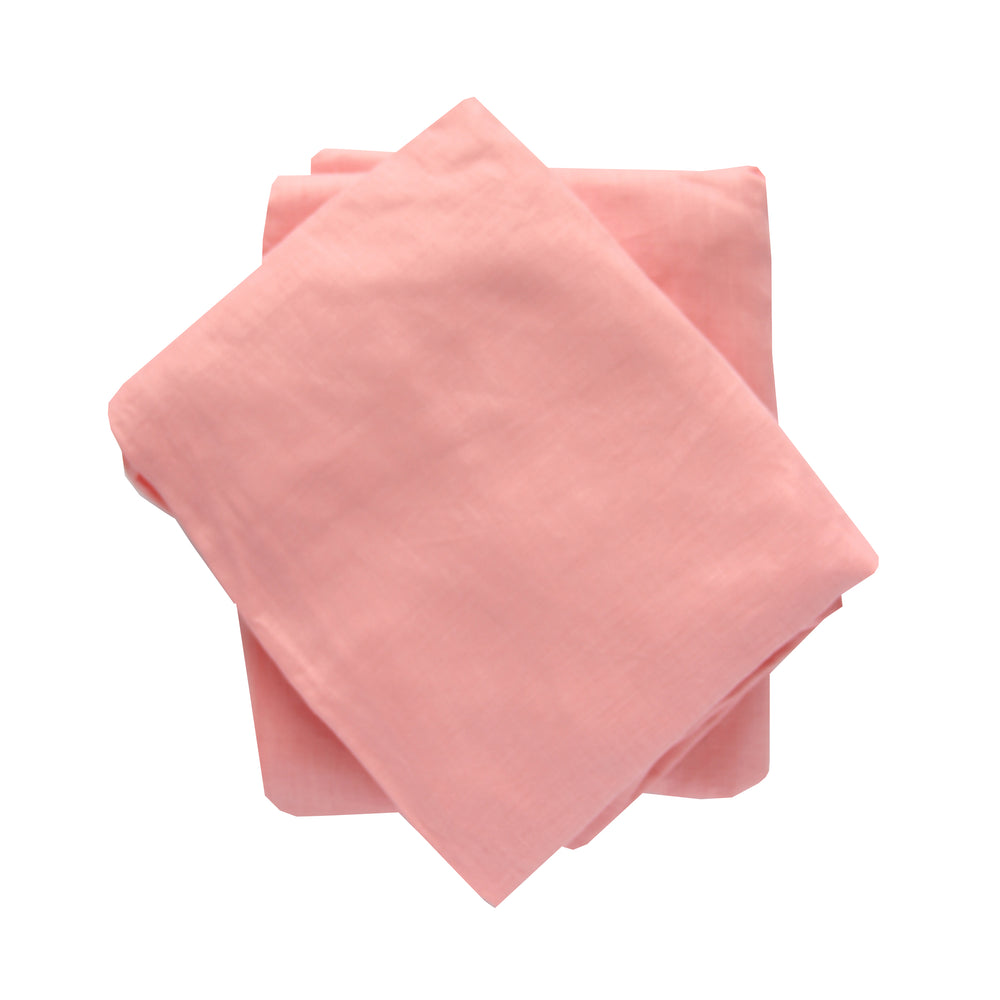 Crib Sheet in Bright Pink Linen