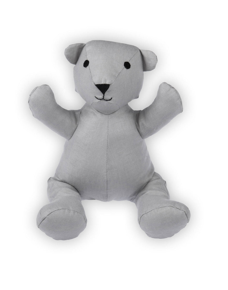 Teddy Bear in Grey Linen