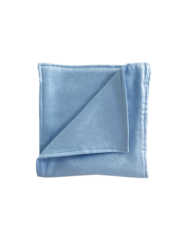 Burp Cloth in Blue Linen