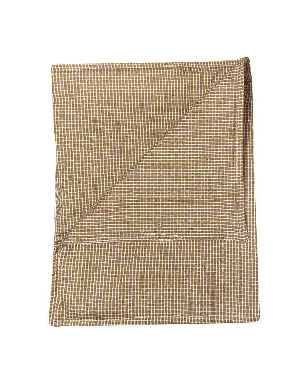 Blanket in Mustard Gingham Cotton