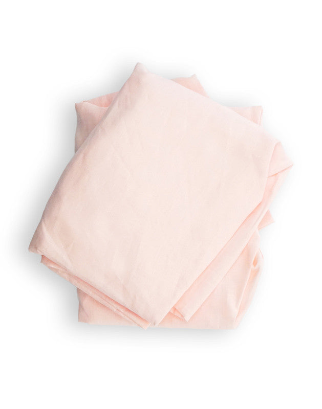 Crib Sheet in Pink Linen