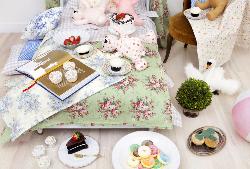 Teddy Bear in Bright Pink Linen