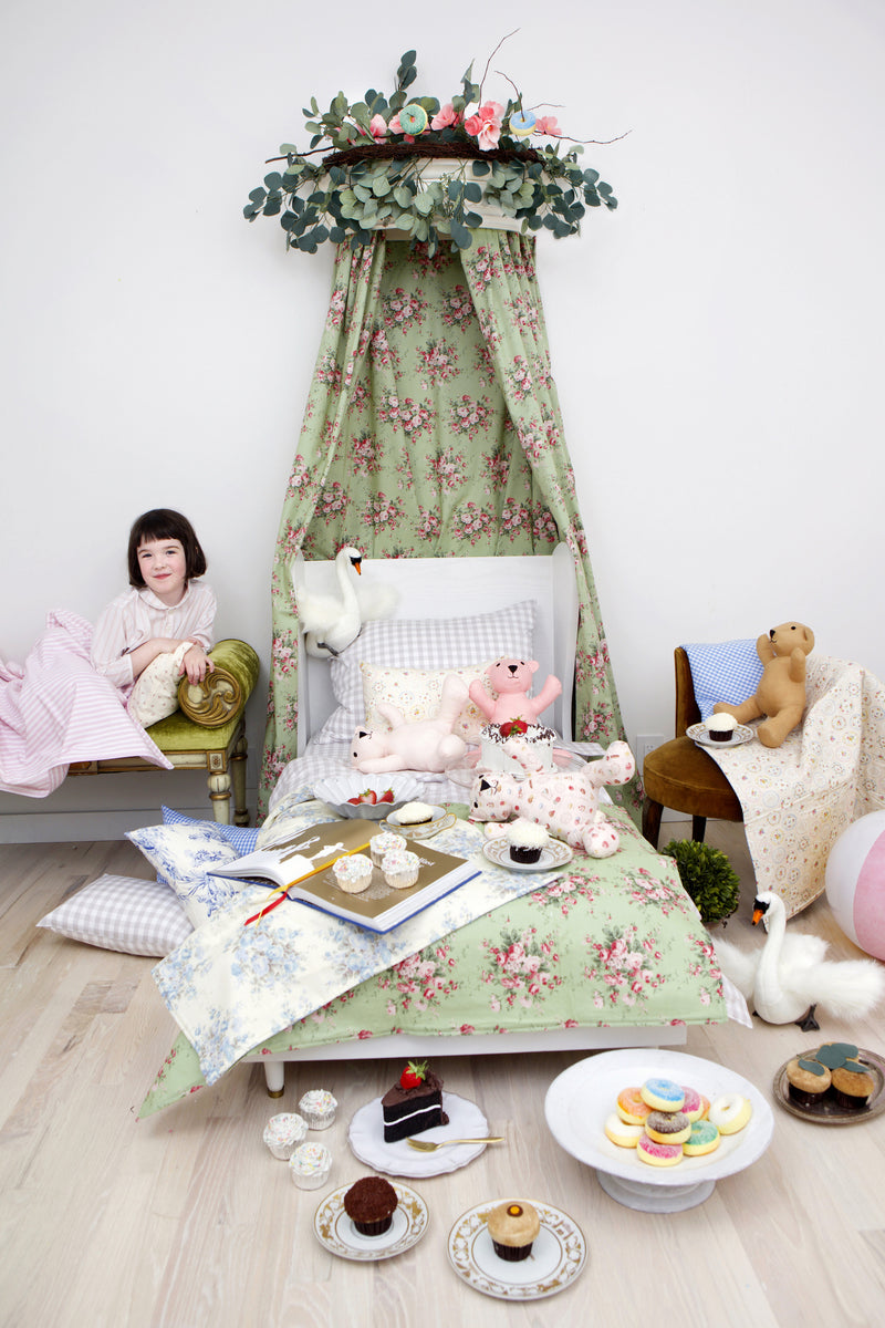 Teddy Bear in Bright Pink Linen
