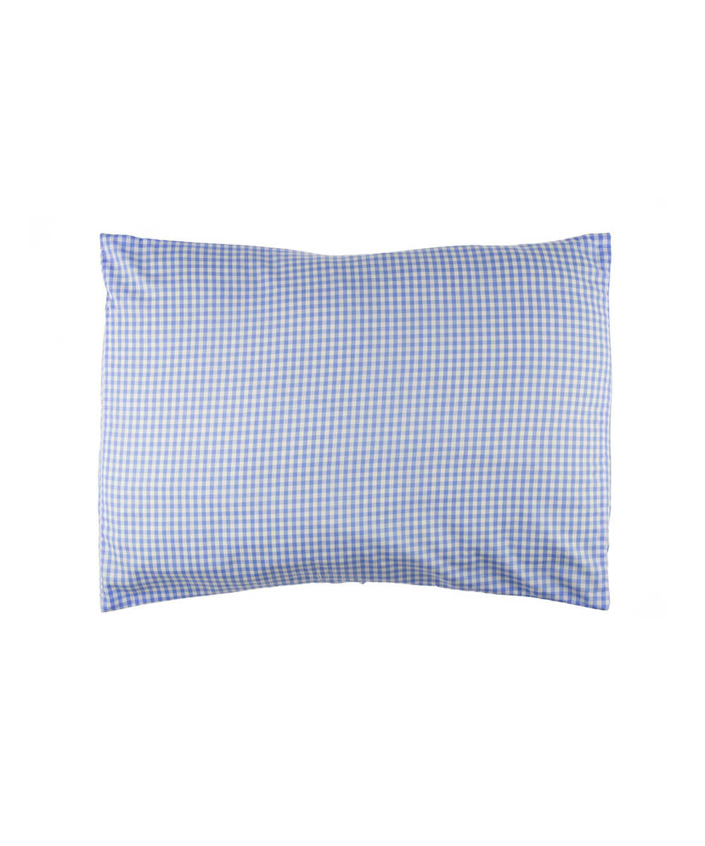 Standard Pillowcase in Bright Blue Gingham