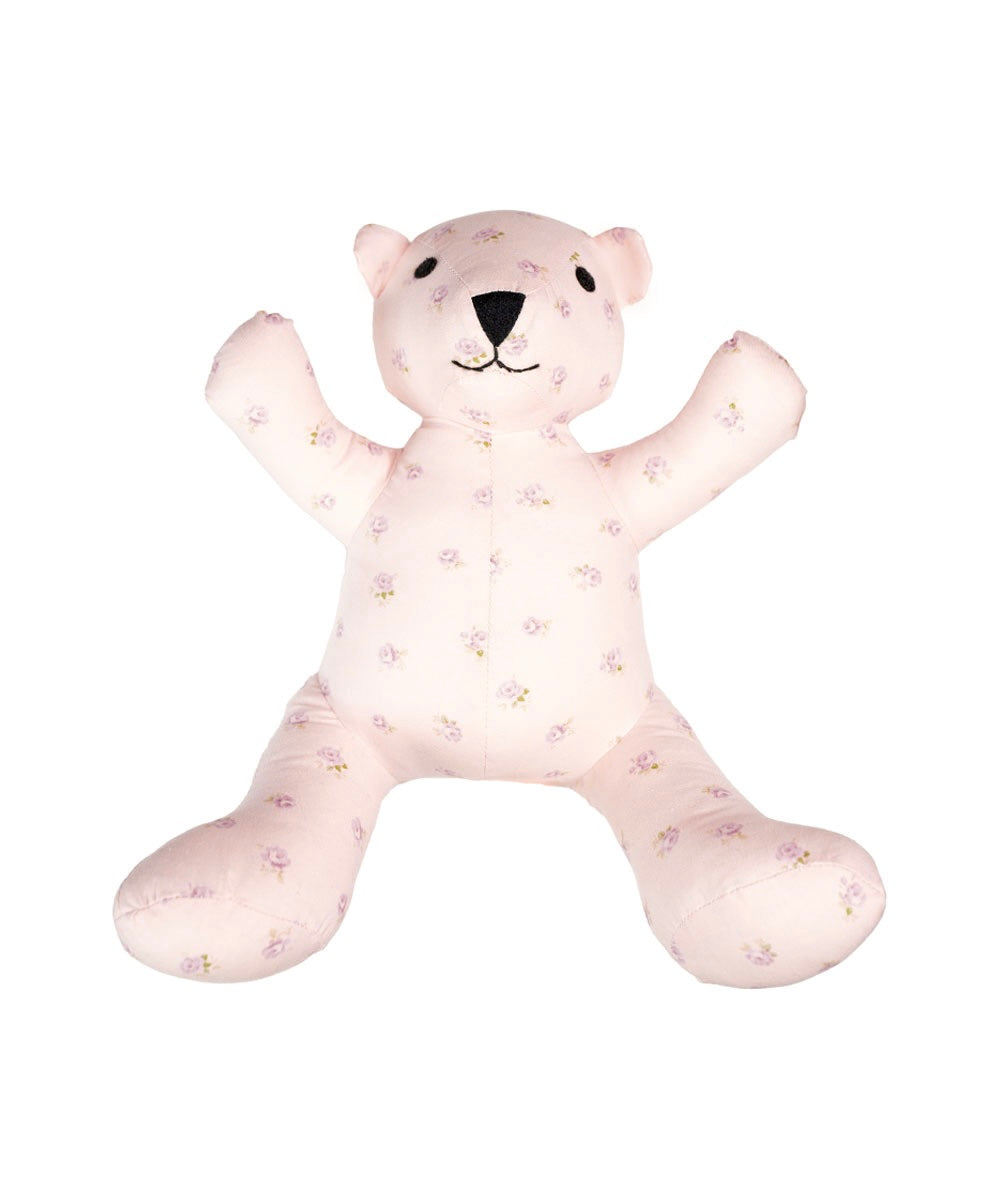 Teddy Bear in Floral Cotton