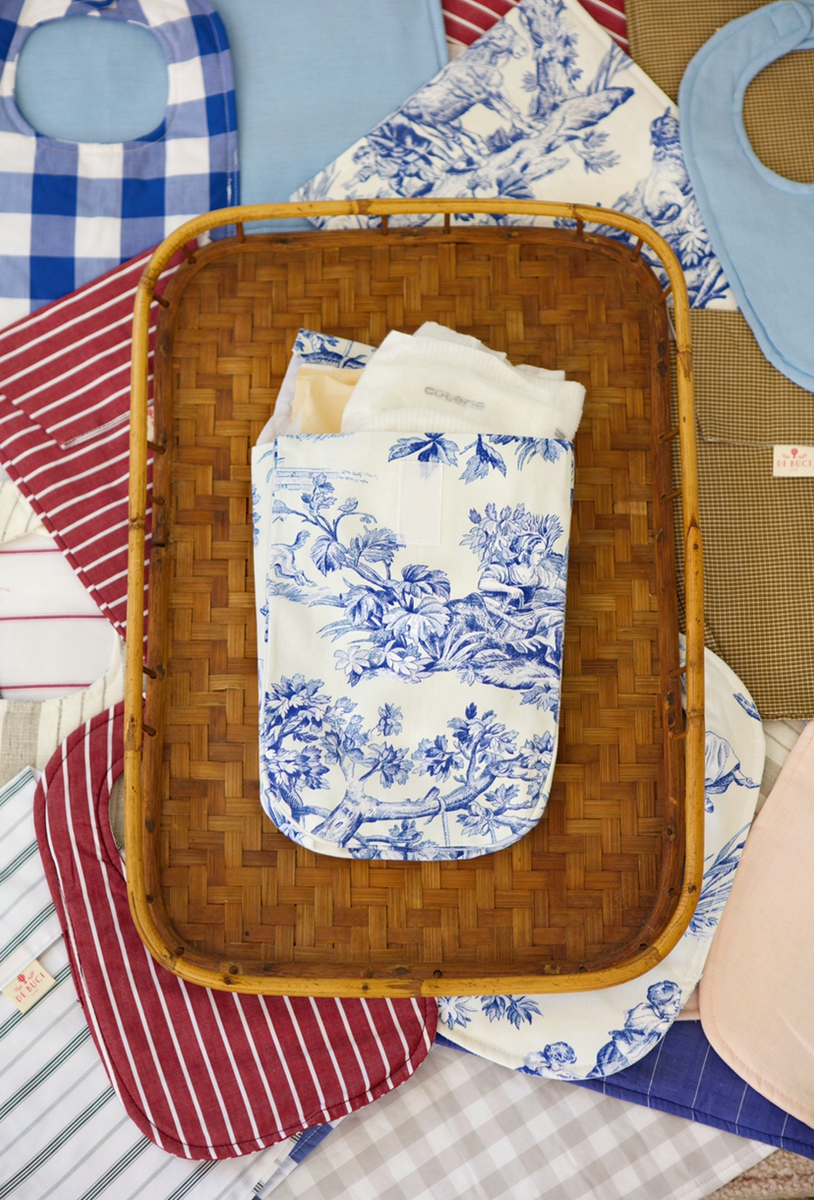 Diaper Pouch in Toile Cotton