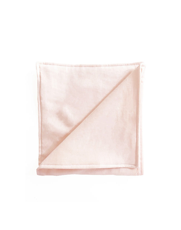 Burp Cloth in Pink Linen