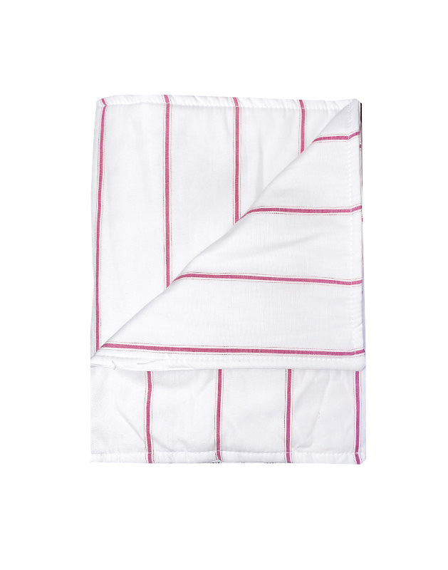 Blanket in Plum Stripe Cotton