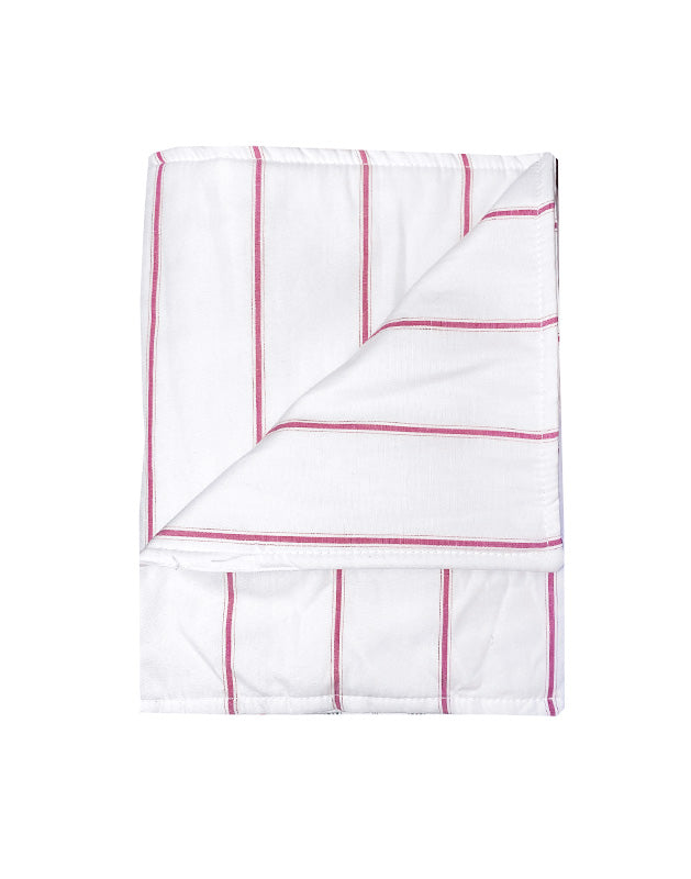 Blanket in Plum Stripe Cotton