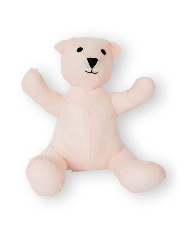 Teddy Bear in Pink Linen