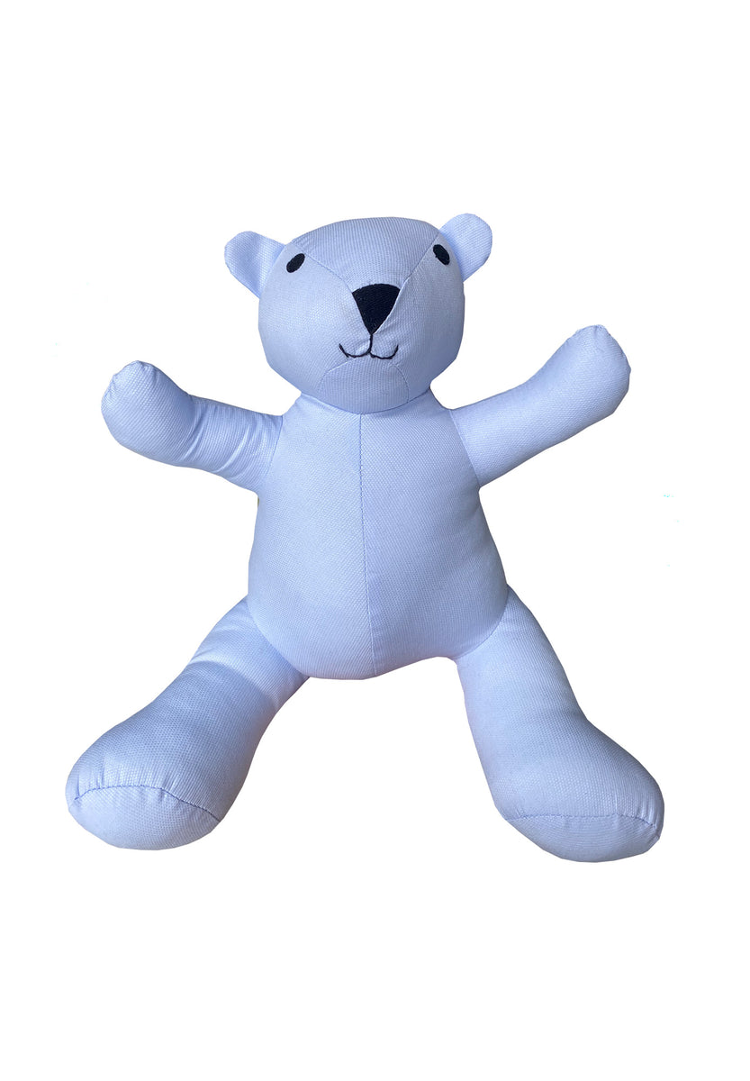 Teddy Bear in Blue Pique