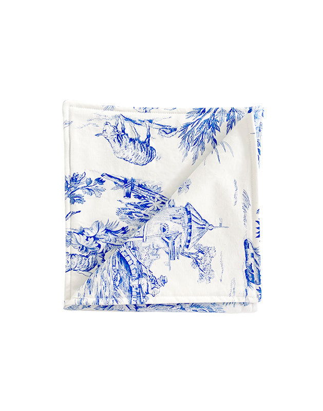 Burp Cloth in Toile Cotton