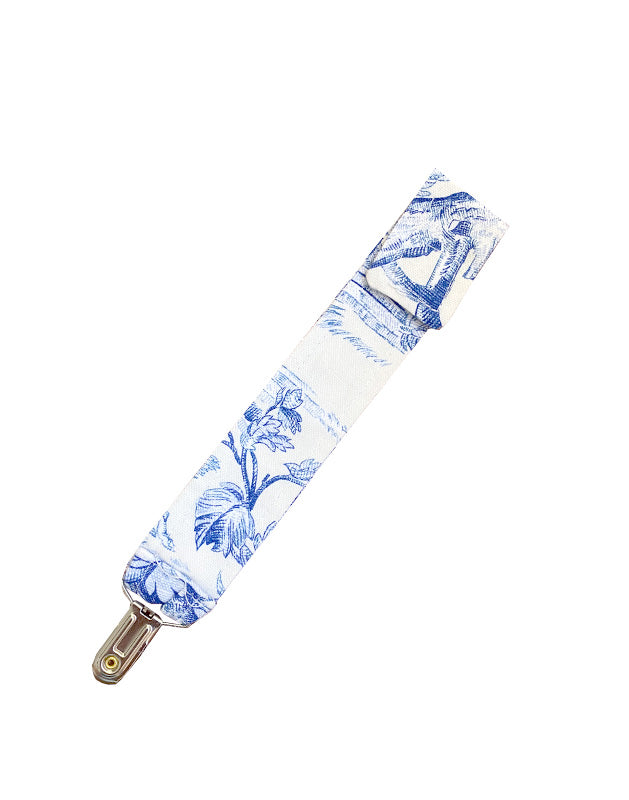 Pacifier Clip in Toile Cotton