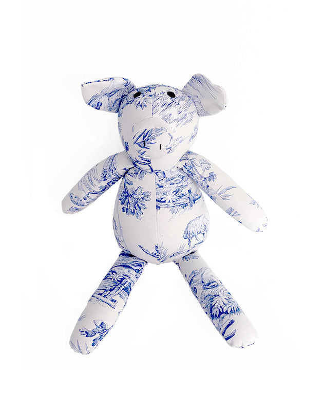 Pig in Toile Cotton